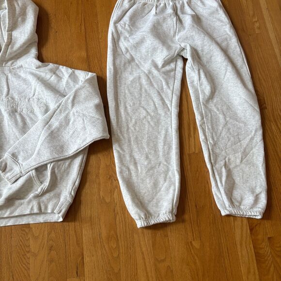 Sisters & Seekers 2 Pc Tracksuits Unisex Large Gray Heather Long Sleeve Baggy - Picture 4 of 9